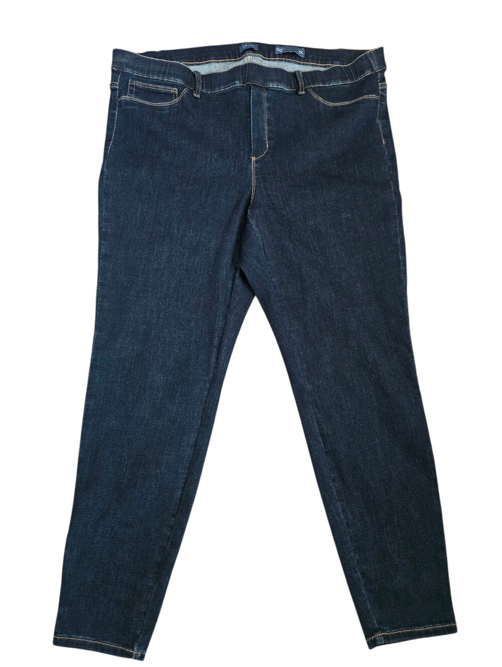 J. Jill Womens Dark Wash Pull On Perfect Jeggings‎ Sz 2X
